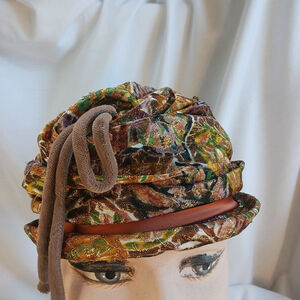 Vintage Gene Doris New York Gold Embroidered Hat